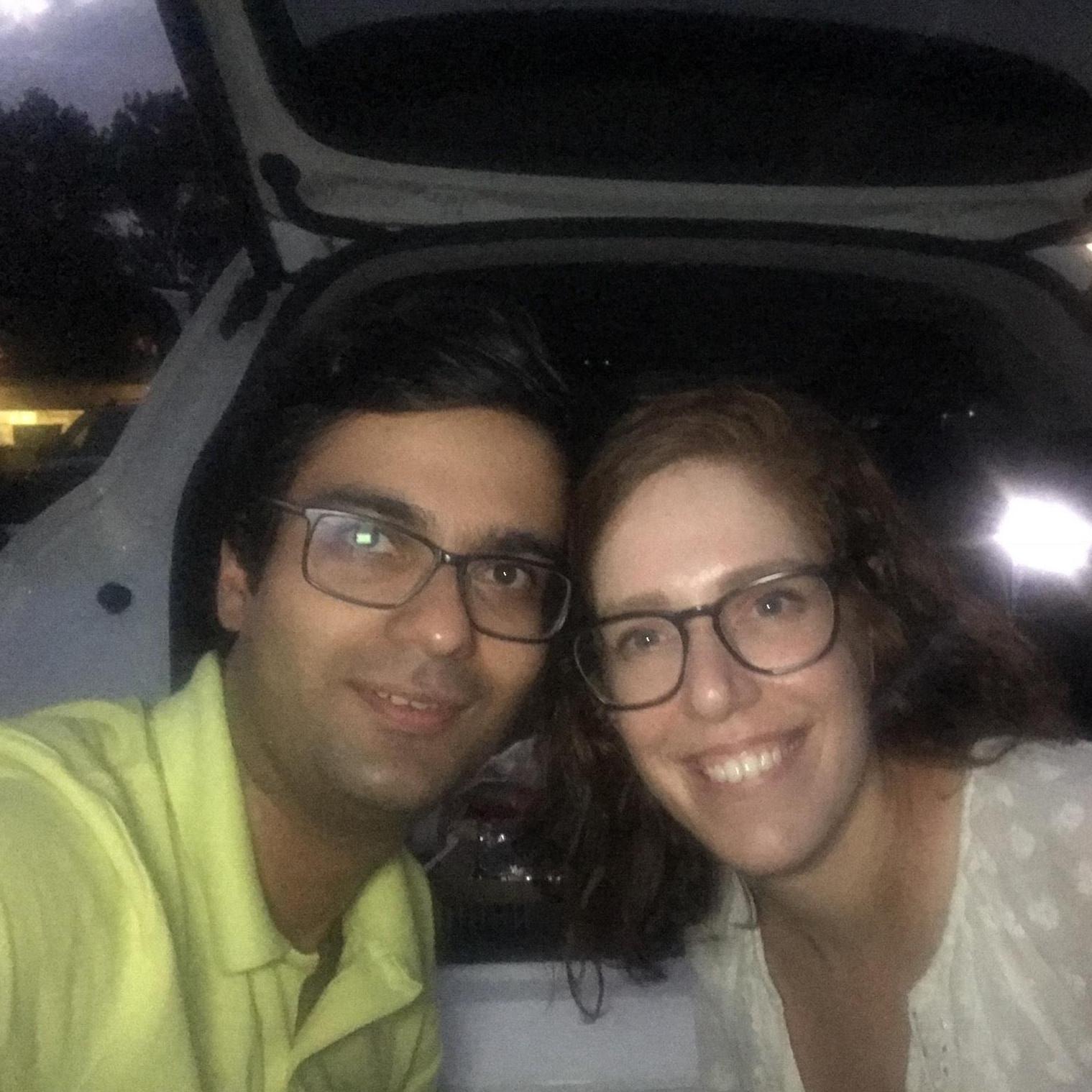 Emma and Mil at a drive through movie theater in upstate NY! We saw Crazy Rich Asians, lots of fun!