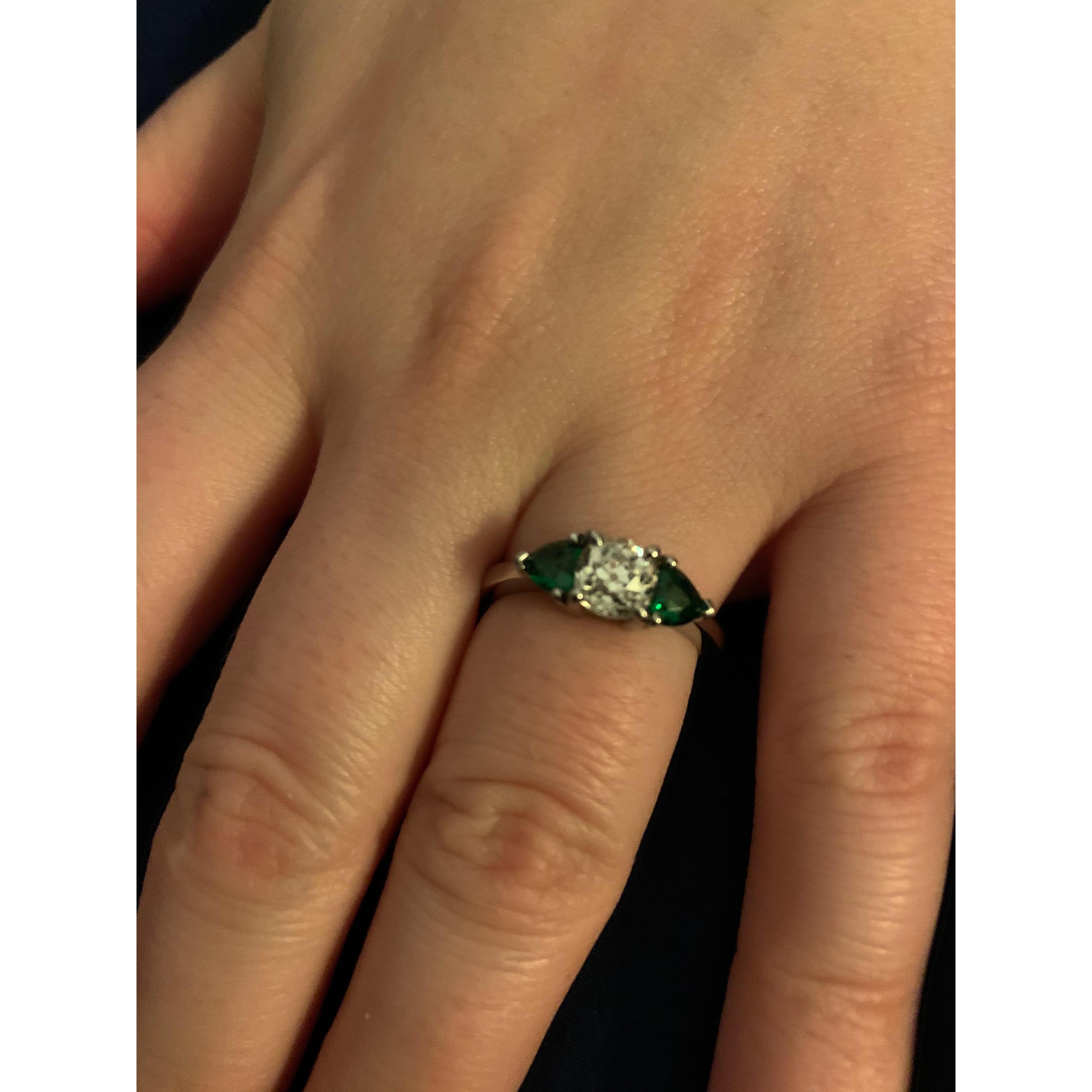 The engagement ring on Betsy's hand, shortly after she said, "Yes!"