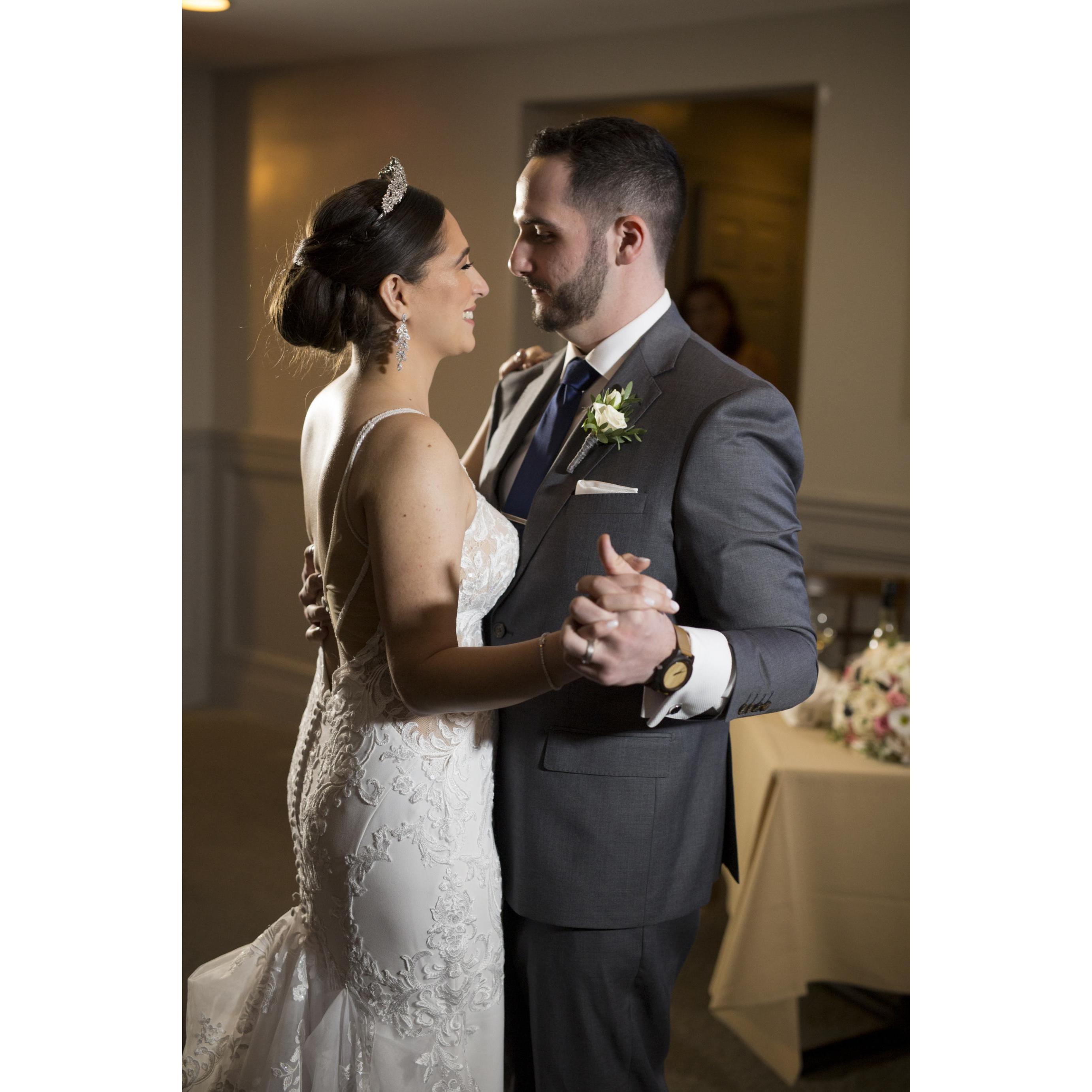 Our first dance as husband and wife.