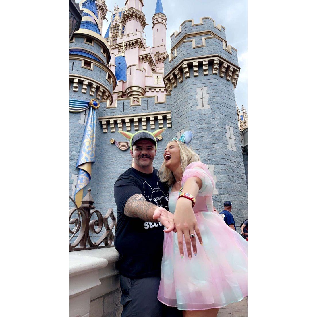 First photo of us being engaged