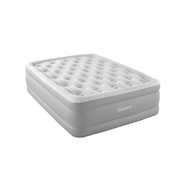 Beautyrest 16" Full Sky Rise Raised Adjustable Comfort Coil Top Airbed with Express Pump