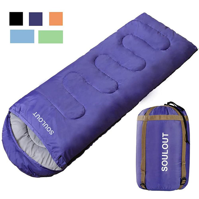 Sleeping Bag - 4 Seasons Warm Cold Weather Lightweight, Portable, Waterproof Sleeping Bag with Compression Sack for Adults & Kids - Indoor & Outdoor: Camping, Backpacking