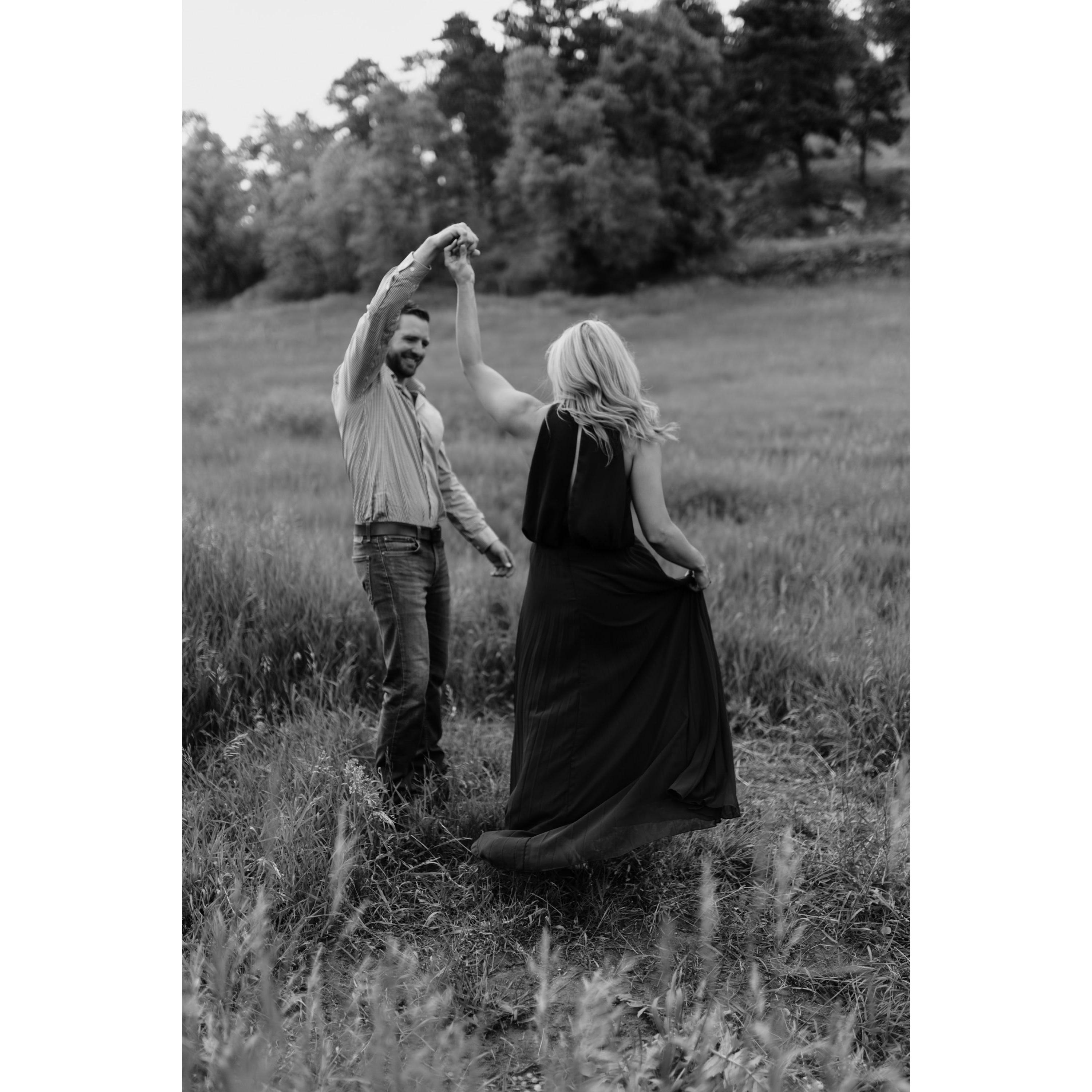 Engagement pictures courtesy of Katie Baechler, owner of Sweet Like Pie Photography.