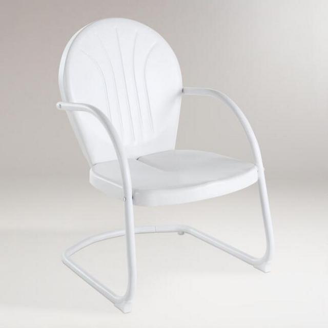 White Durresi Metal Chair