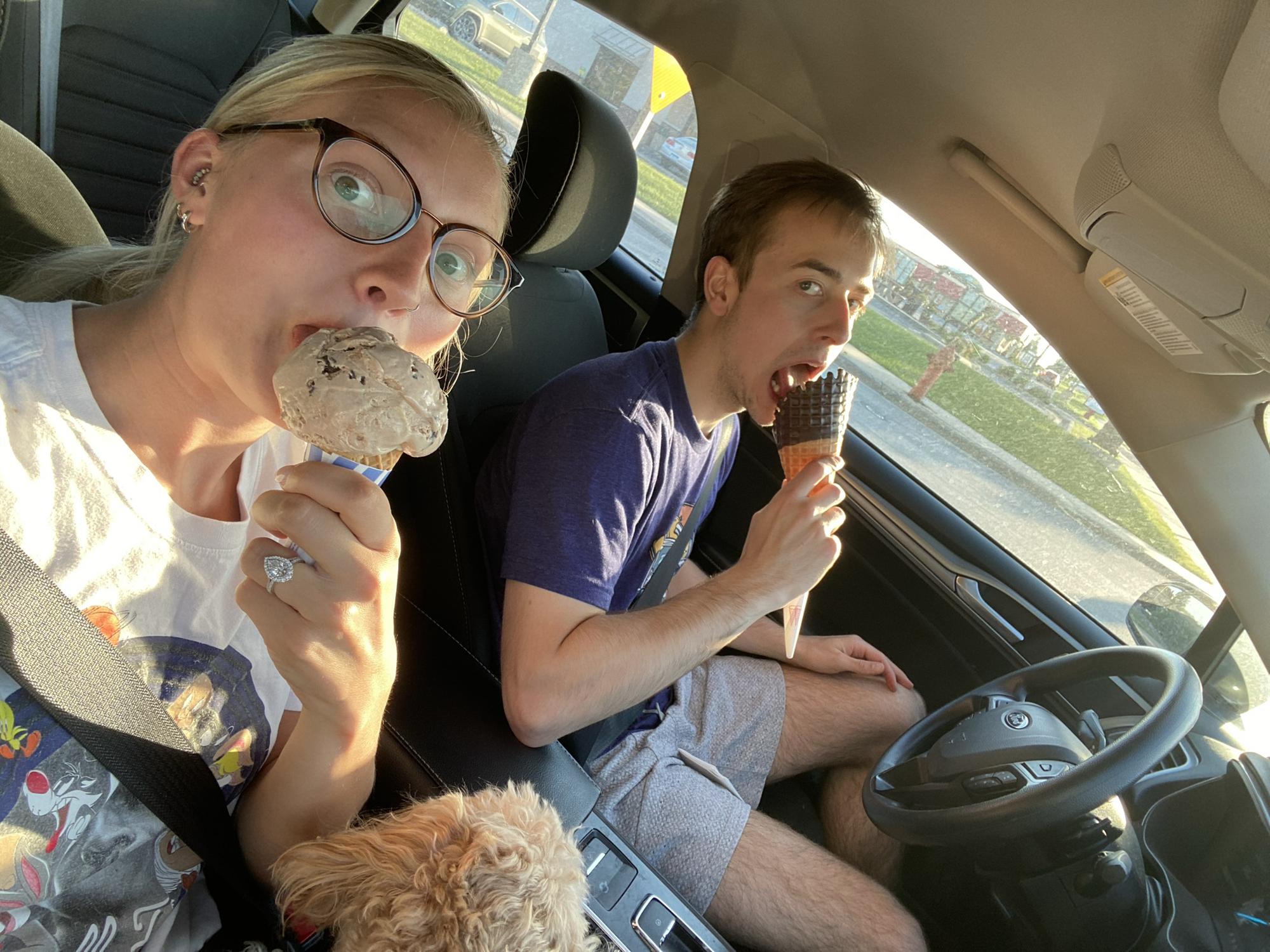 Weekly date night to Flapadoodles in Rochester, June 2021.