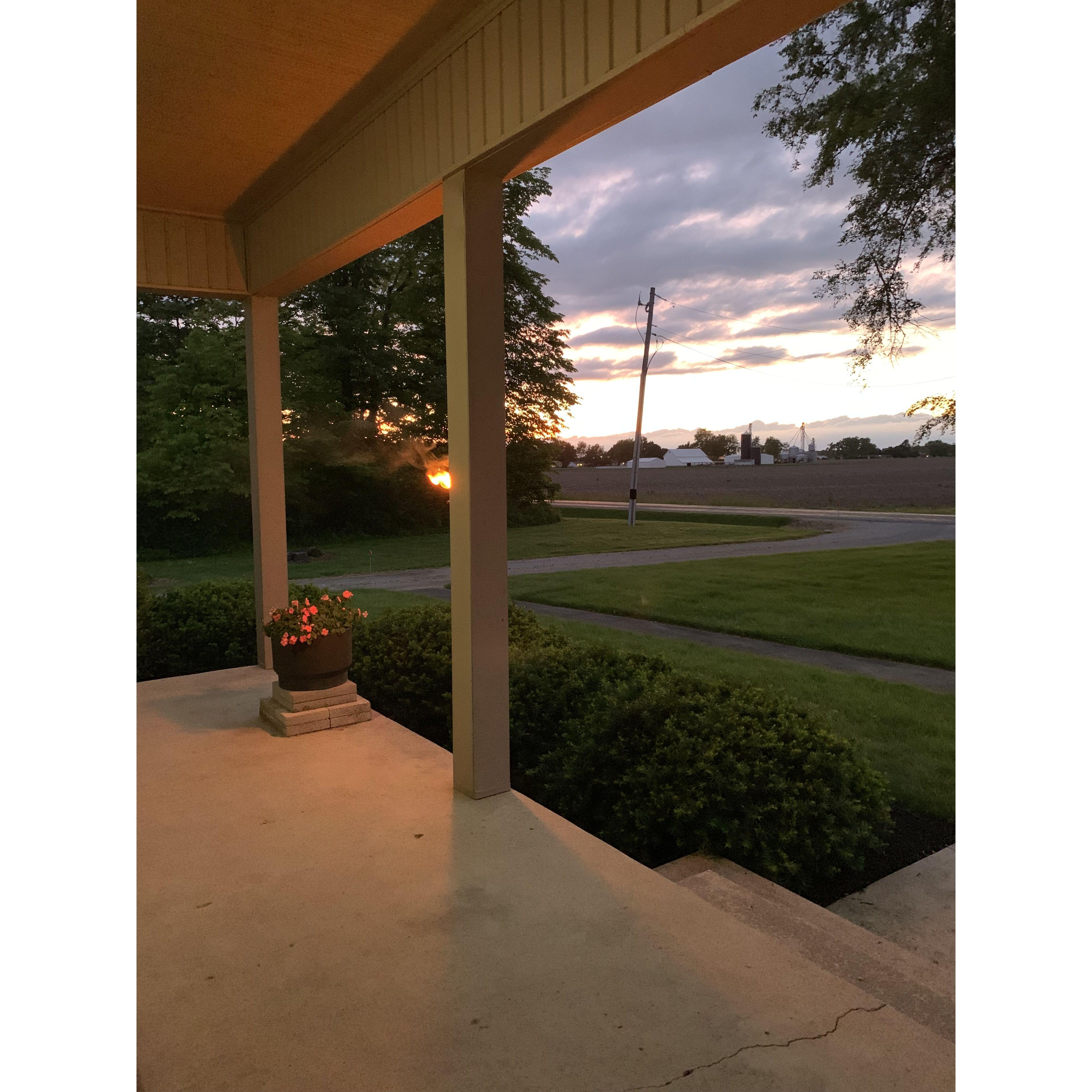 On a beautiful evening in Indiana...