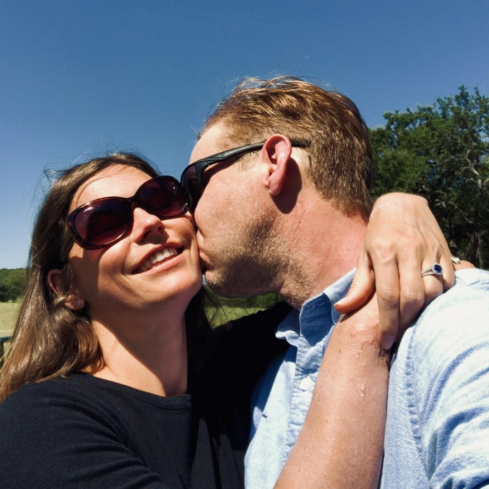 Newly engaged! (Please ignore the poison ivy!), Greenbriar Field, Gatesville, Texas (Sept. 8, 2019)