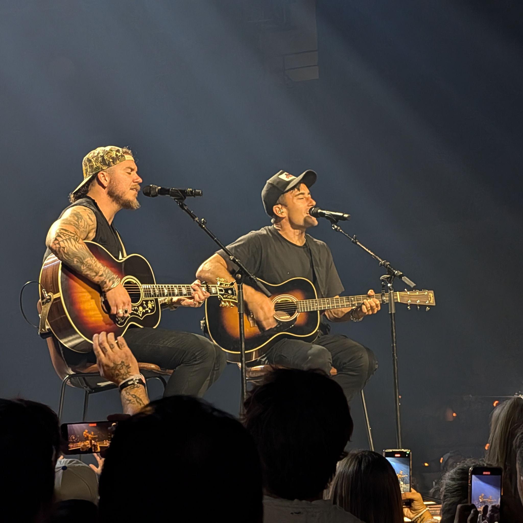 Our first concert - Brandon & Phil