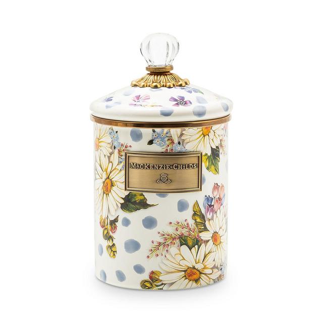 Mackenzie-Childs Wildflowers Enamel Canister, Medium