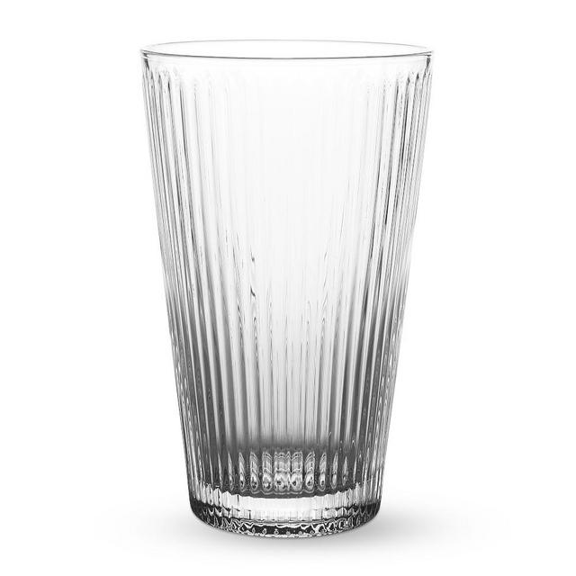 Optic Tall Tumblers, Set of 4, Clear