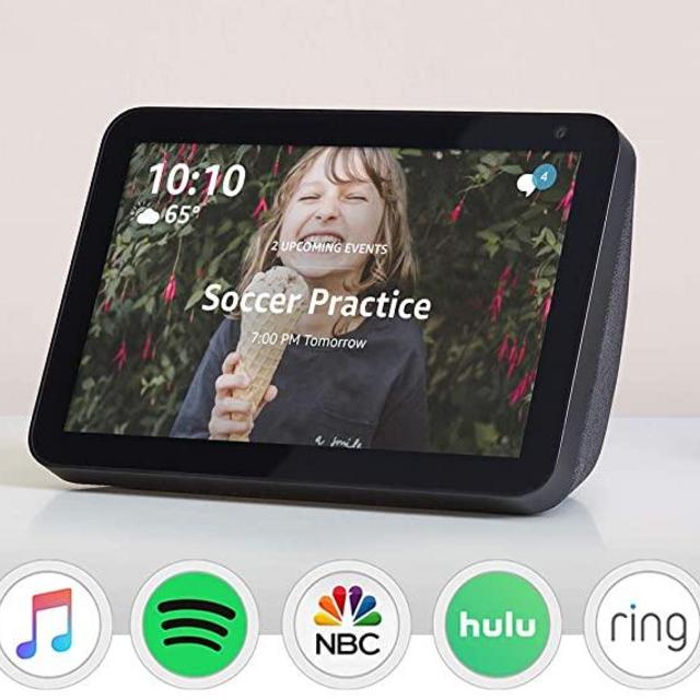 Certified Refurbished Echo Show 8 -- HD smart display with Alexa – stay connected with video calling - Charcoal