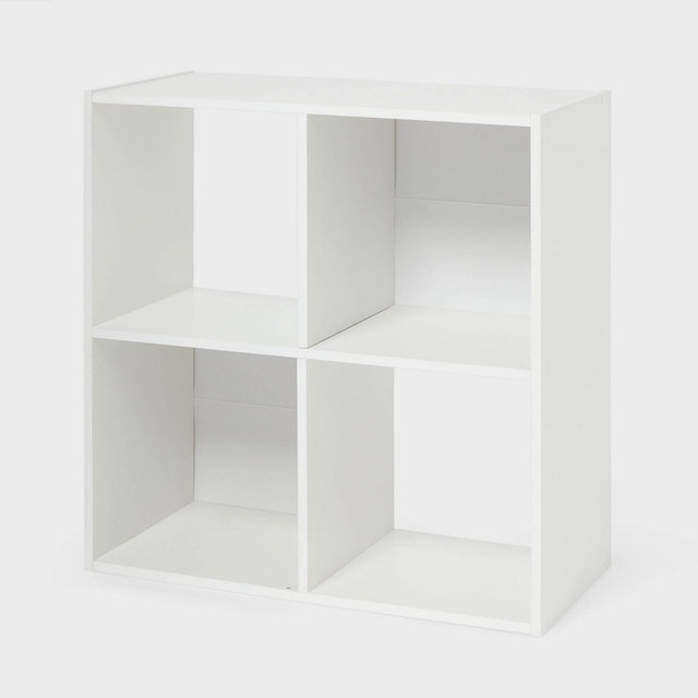 11" 4-Cube Book Shelf White - Brightroom™