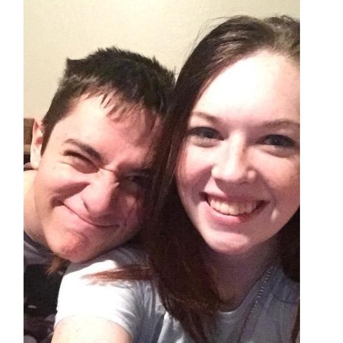One of our first pictures together (almost a year after we started dating).