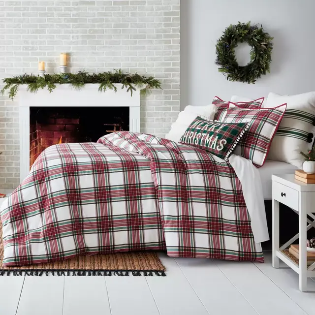 Bee & Willow™ Holiday Plaid 3-Piece King Duvet Cover Set
