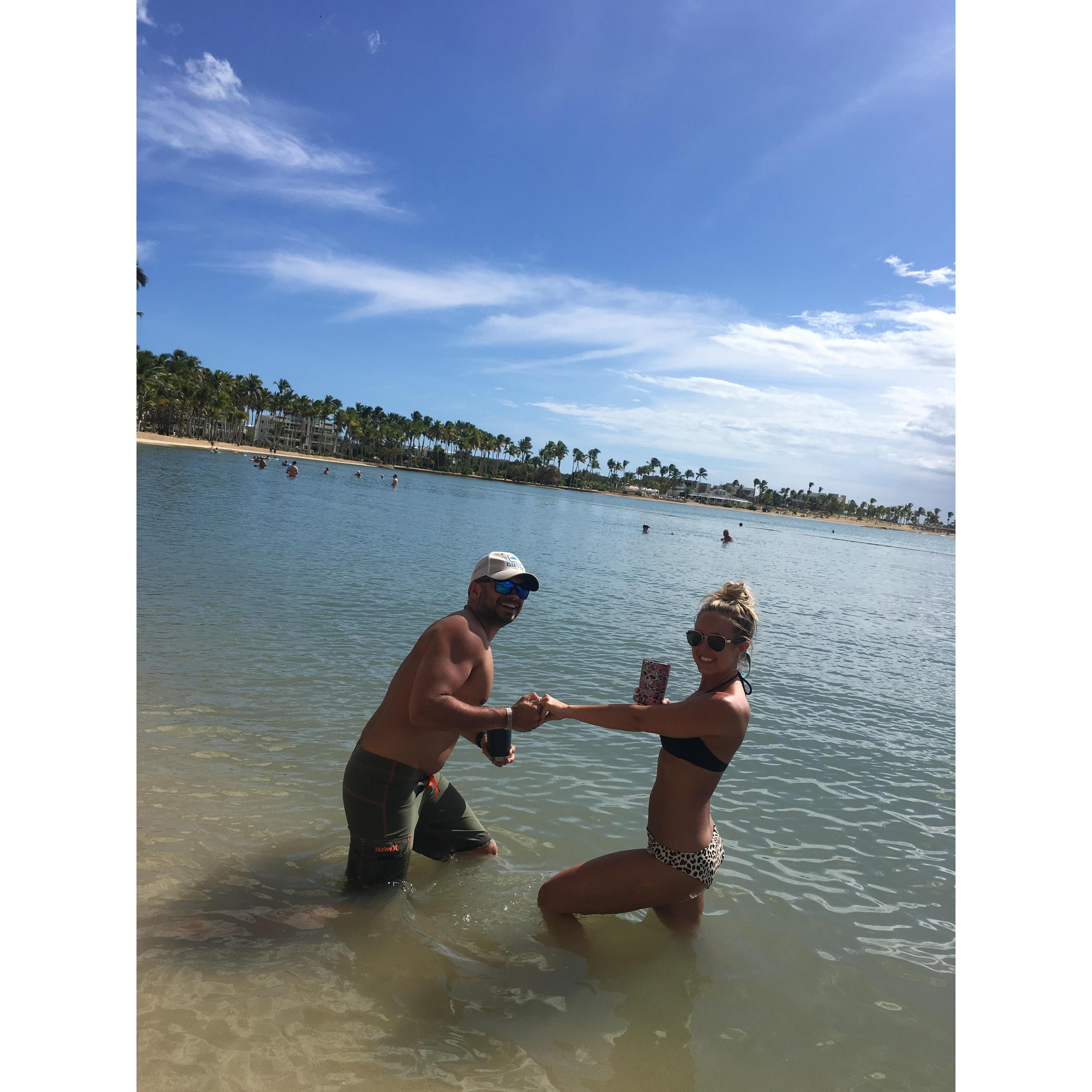 Oh ya know, after Ryan proposed I made him do it over and over again. It’s much more fun when you aren’t in total shock and have time to strike a fun pose!😂😘🤷‍♀️