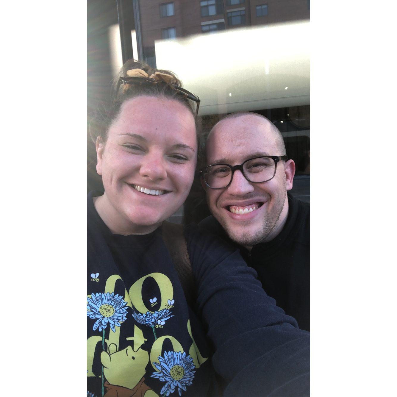 6-year anniversary dinner featuring a VERY happy Ryan! - June 2022