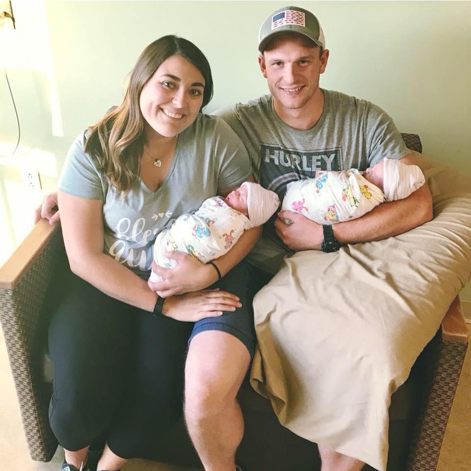 The day I became an Aunt! Cooper and Otto hours after they were born, September 4th, 2018.