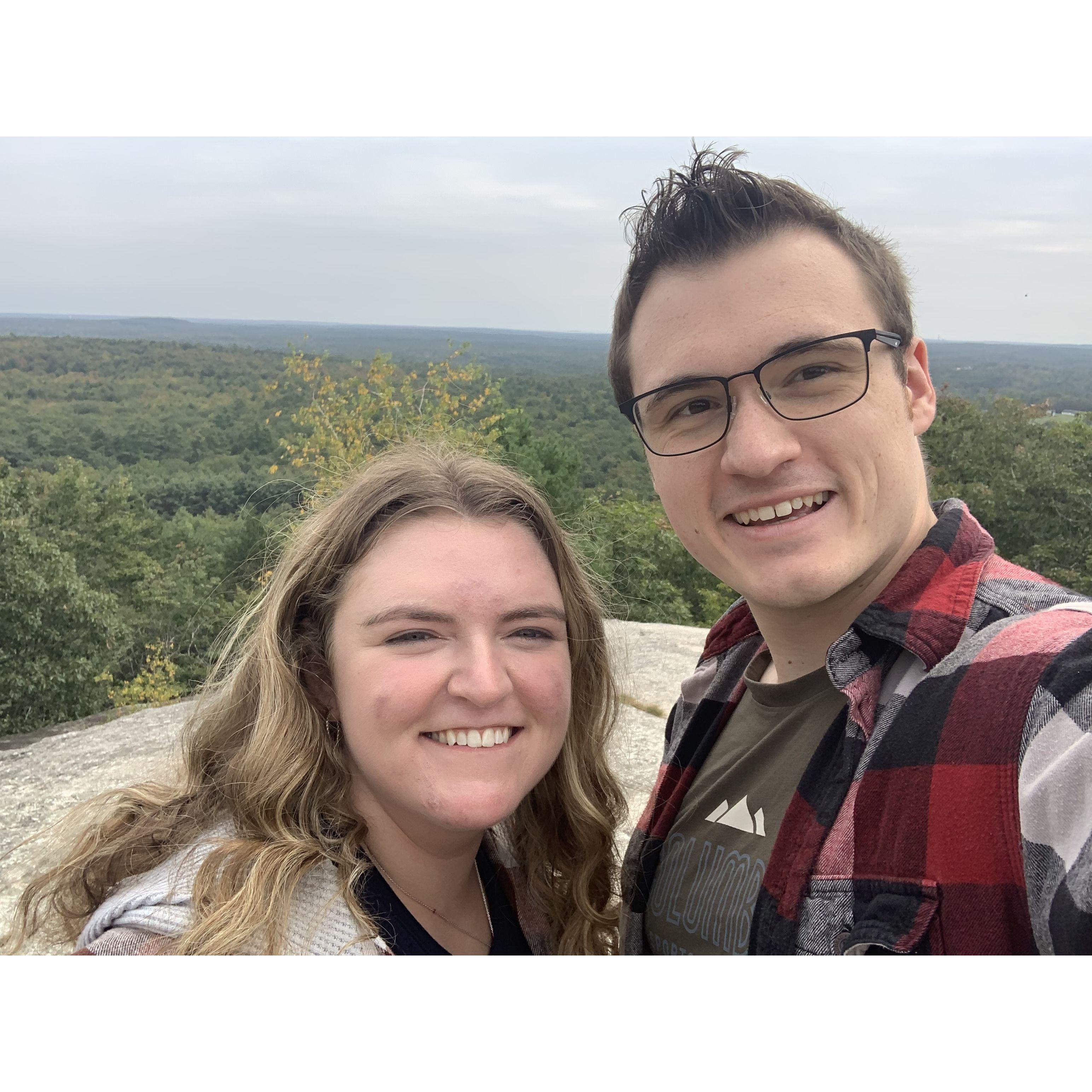 One of the first mountains we climbed together!