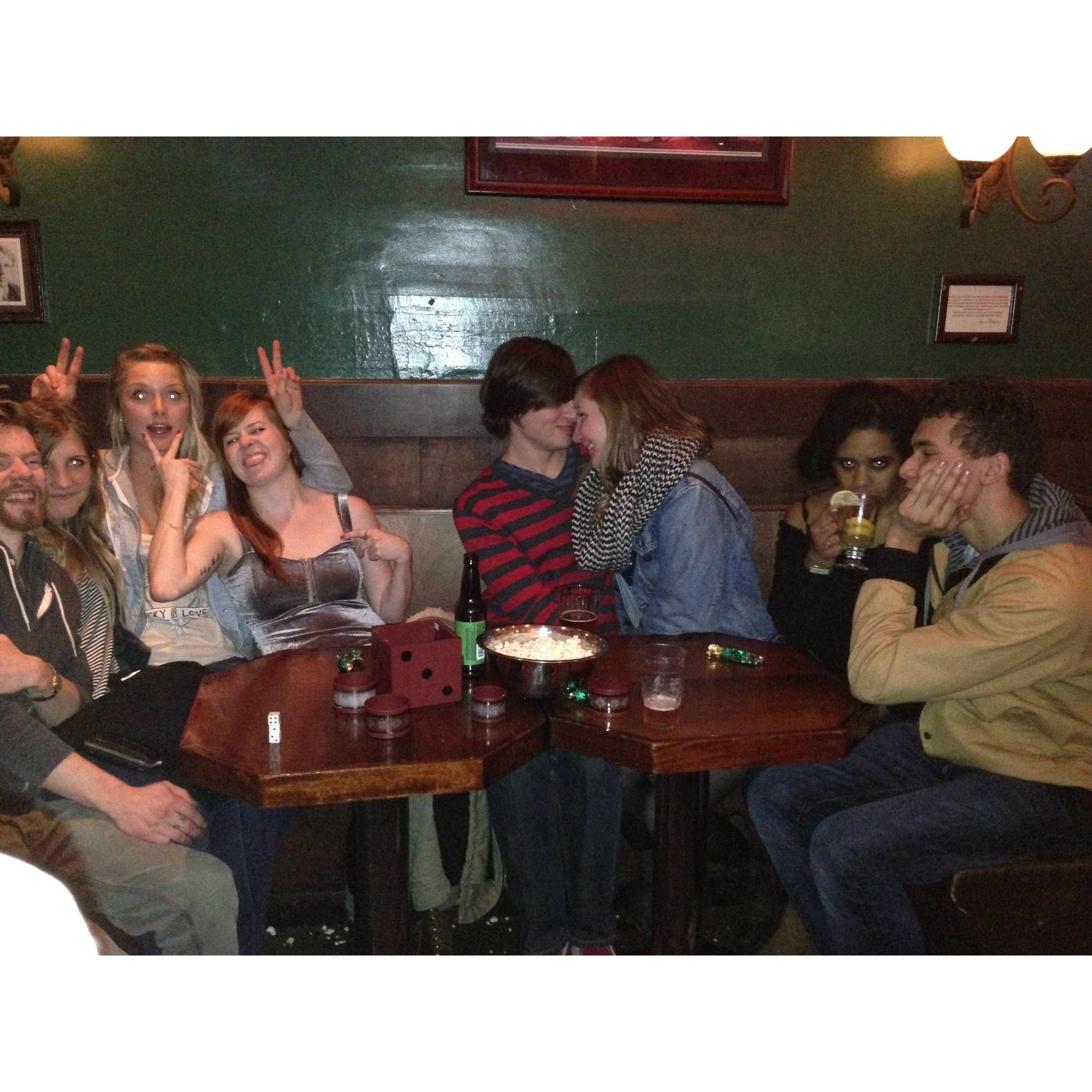 Max's Bar. Eugene, OR. Winter break 2013. Where it all started, sort of.

Also featured: Arianna, Carter, Samara, Taylor Girouard, Taylor Clarke.
