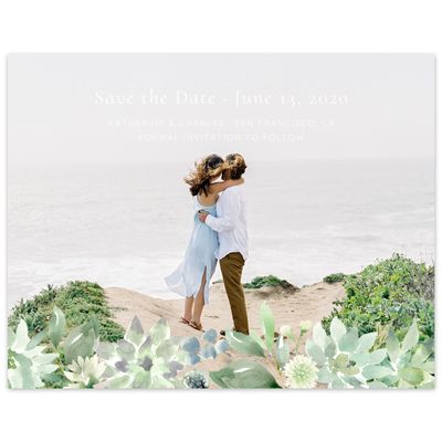 Blue Spring Wedding Digital Save the Date - Cricket Landscape