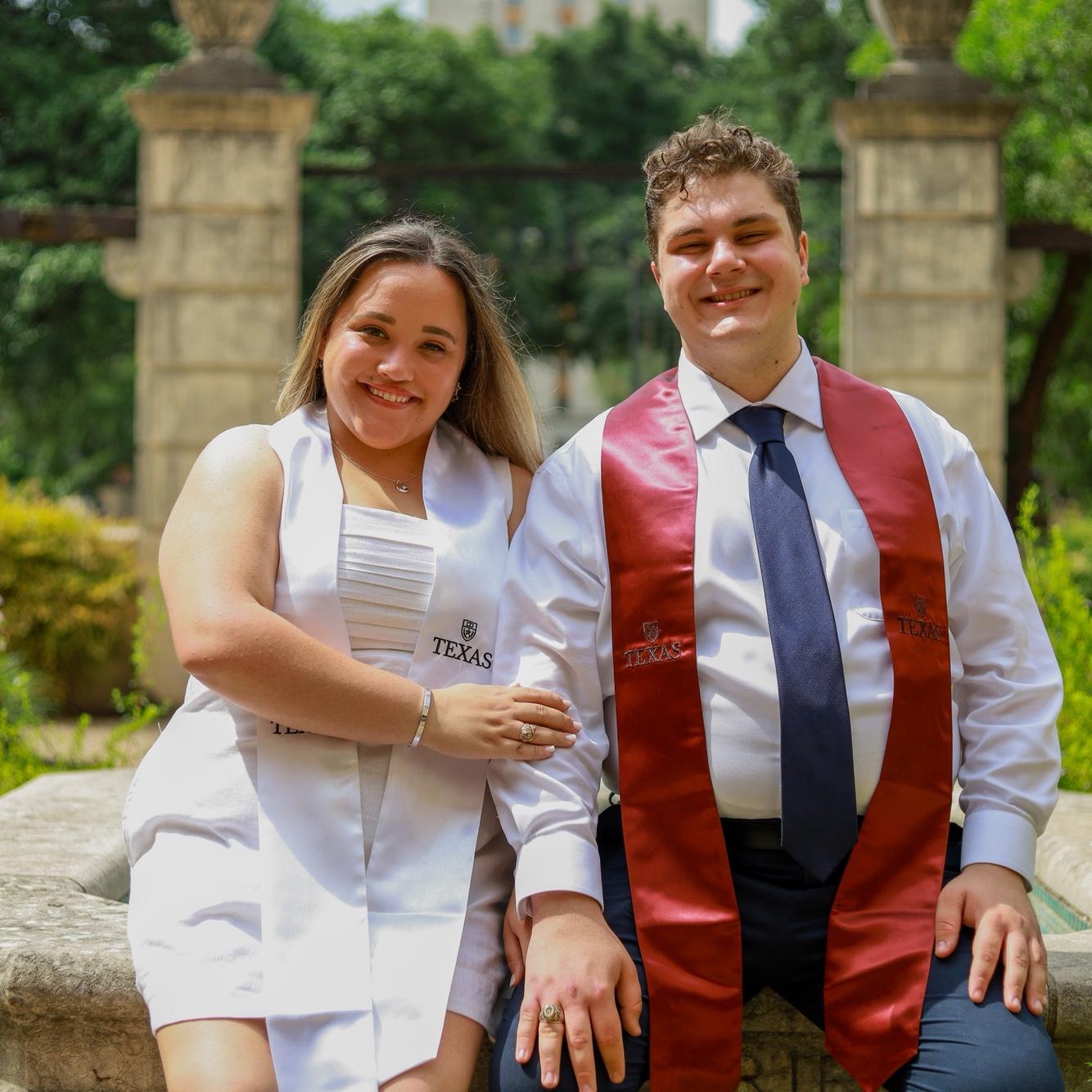 Caitlyn and Jaxon’s graduation photo from May 2024!
