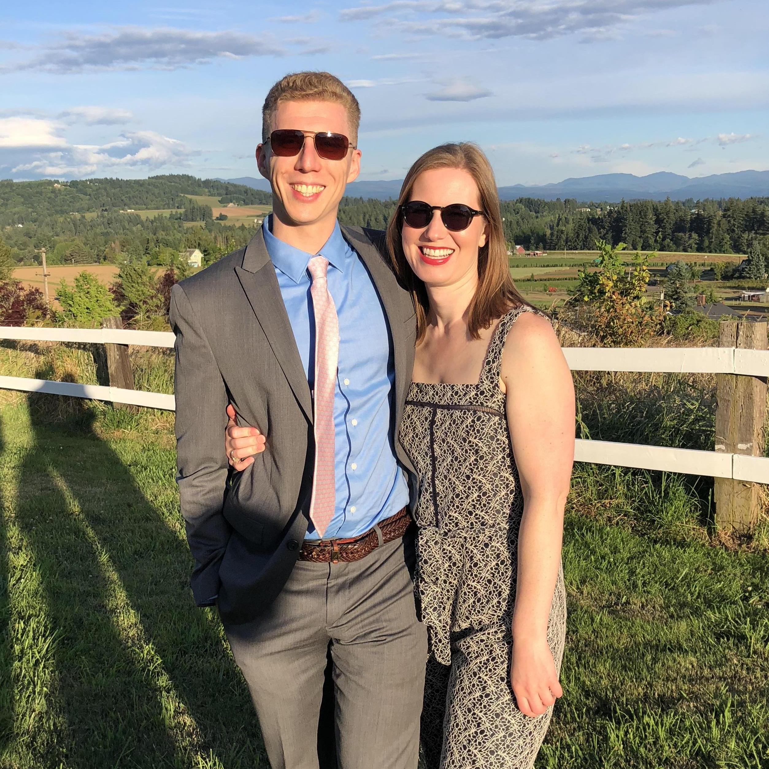 At a wedding in Damascus, Oregon.