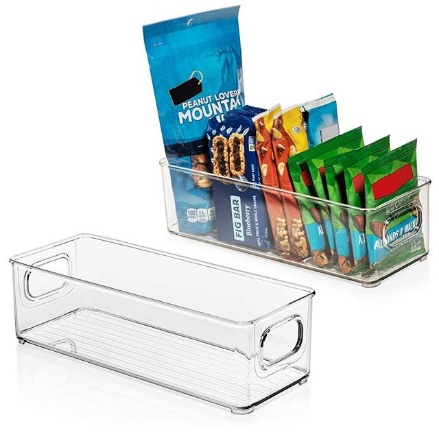 ClearSpace Plastic Pantry Organization and Food Storage Bin – Great Kitchen Organization and Kitchen Storage – Fridge Organizer Bins, Pantry Storage – 2 Pack
