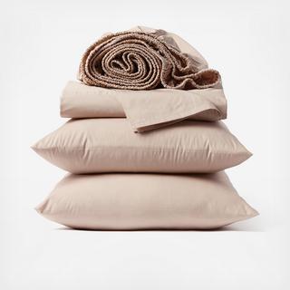 300-Thread Count Organic Percale 4-Piece Sheet Set