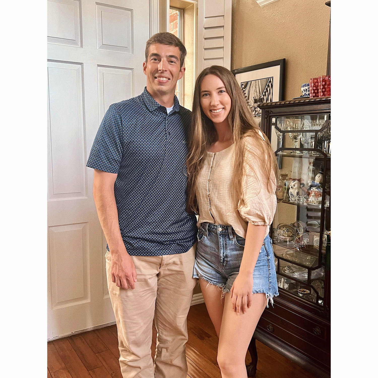 Our very first photo together on June 29th, 2024