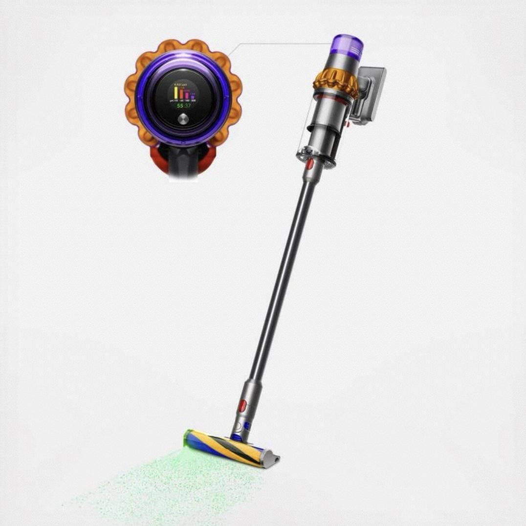 Dyson V15 Detect Cordless Vacuum Cleaner, Yellow/Nickel