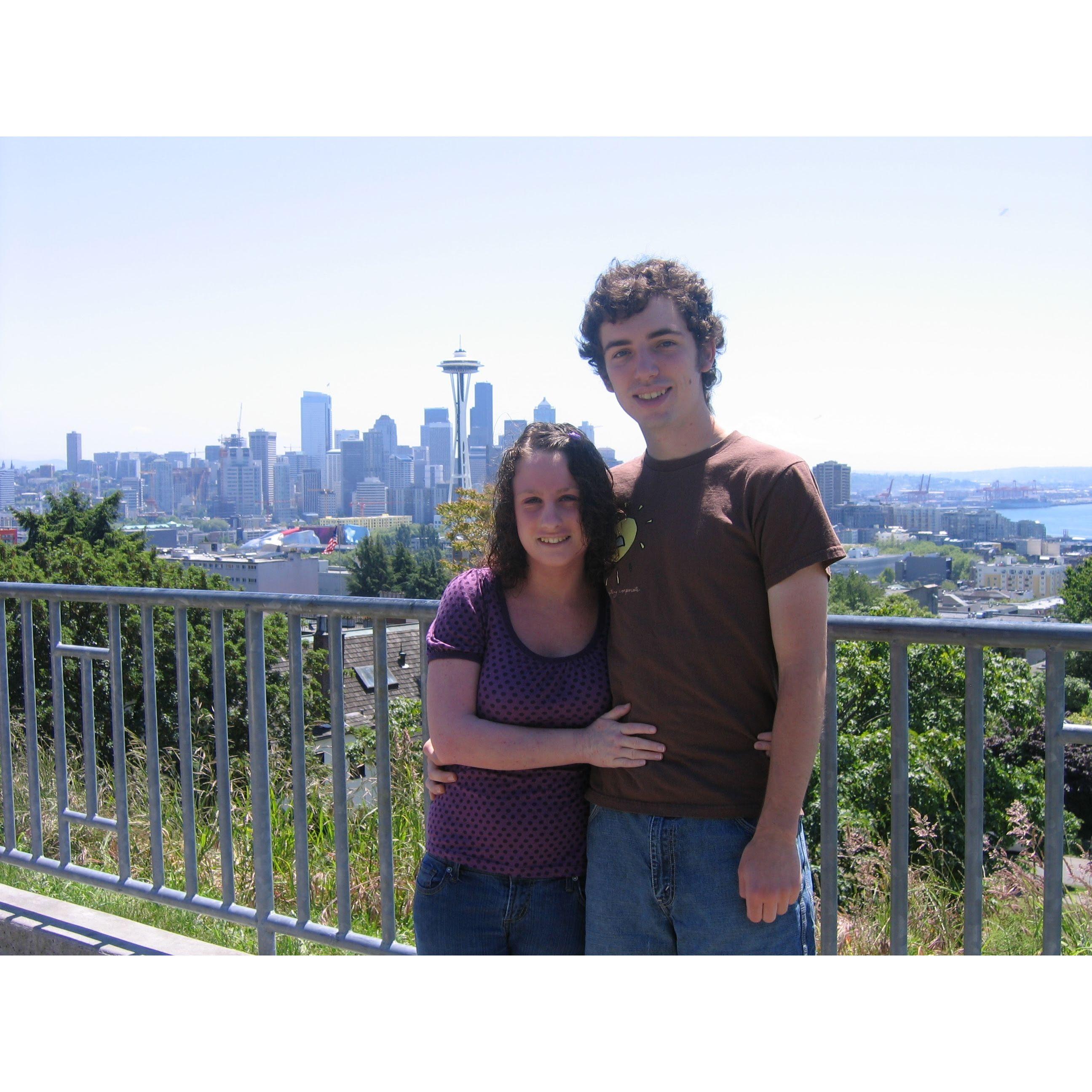 June 2008 - Olivia & Forrest in Seattle, WA visiting Granny B