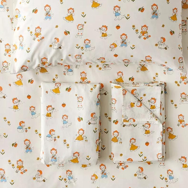 Strawberry Cat Core Sheet Set