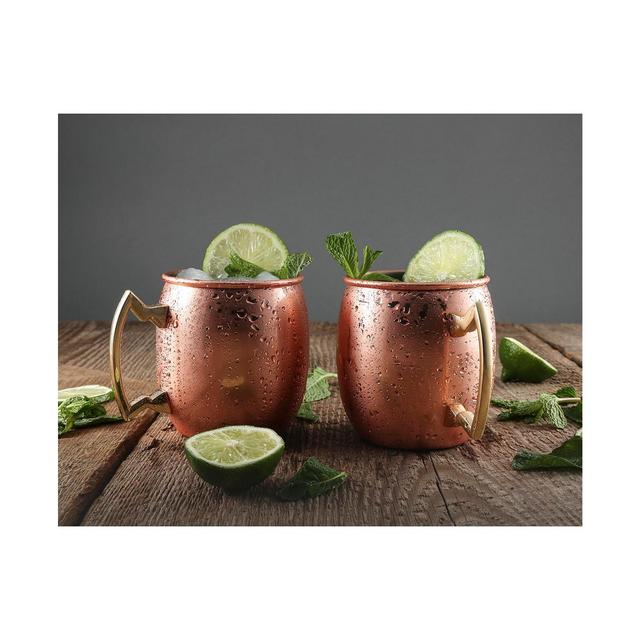 Thirstystone by Cambridge 20 oz Solid Copper Moscow Mule Mugs - Set of 2