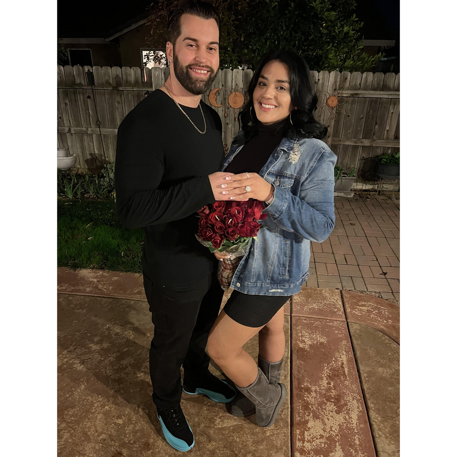 The night he proposed!