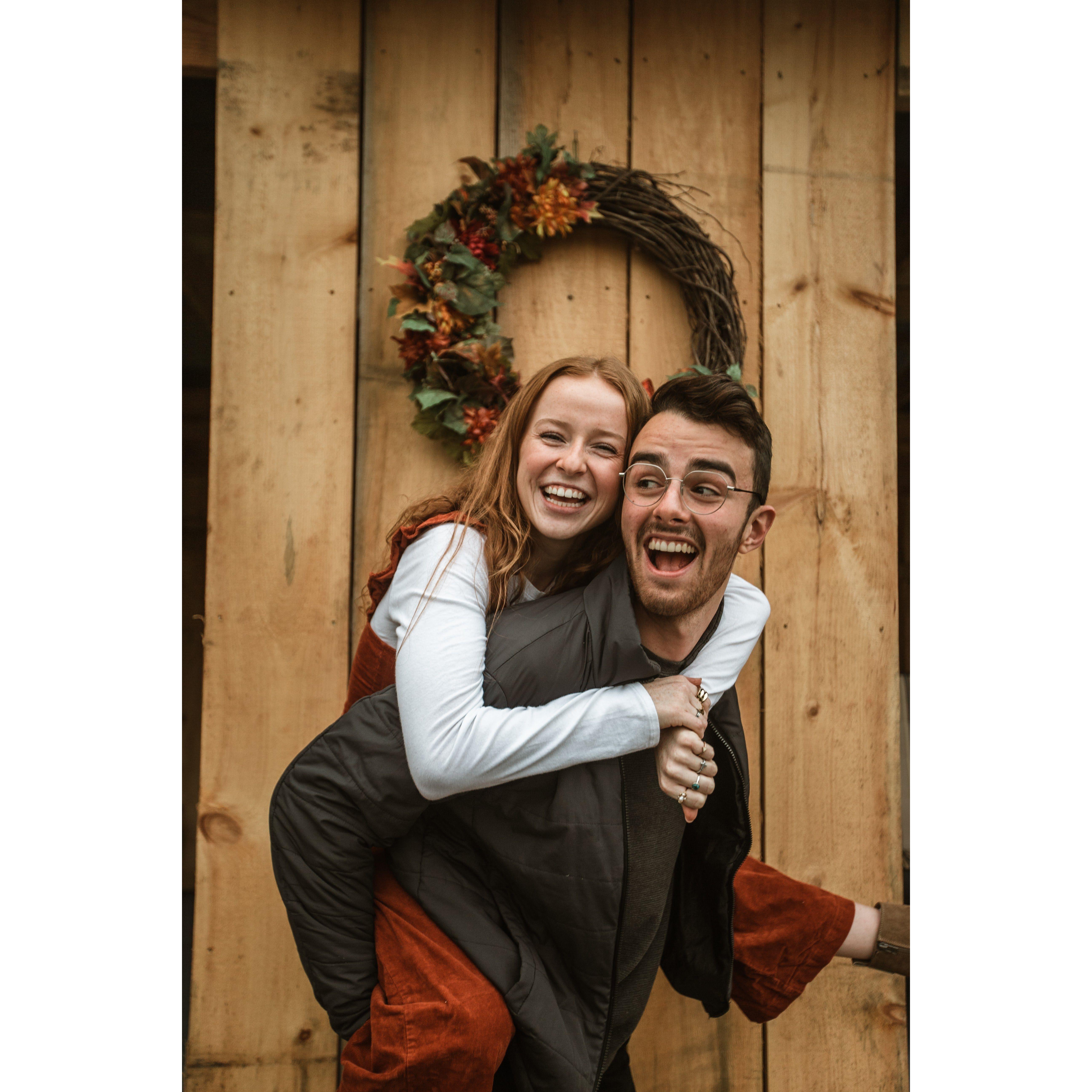 John's first time at Emily's family farm for Thanksgiving!- Nov. 25, 2021- Peru, NY