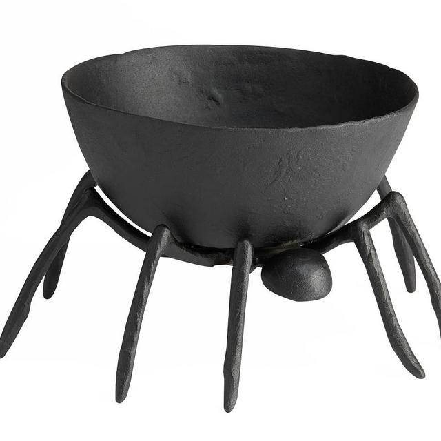 Trick or Treat Spider Metal Candy Bowl