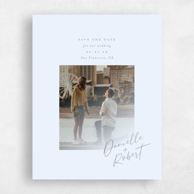 Light Sky, Blue Wedding Save the Date - Atlas Photo