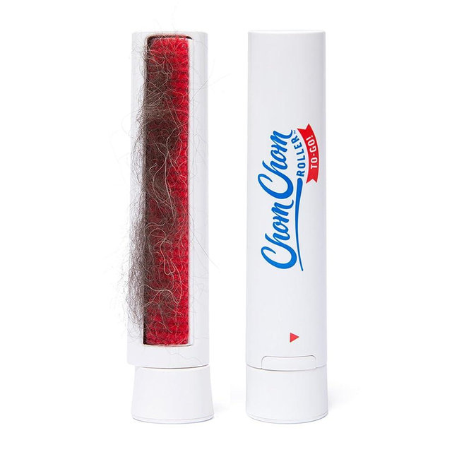 ChomChom Roller to-Go – Compact, Pocket-Sized, and Reusable Lint Roller for Clothes, Furniture, and Travel – No Batteries or Sticky Refills Needed