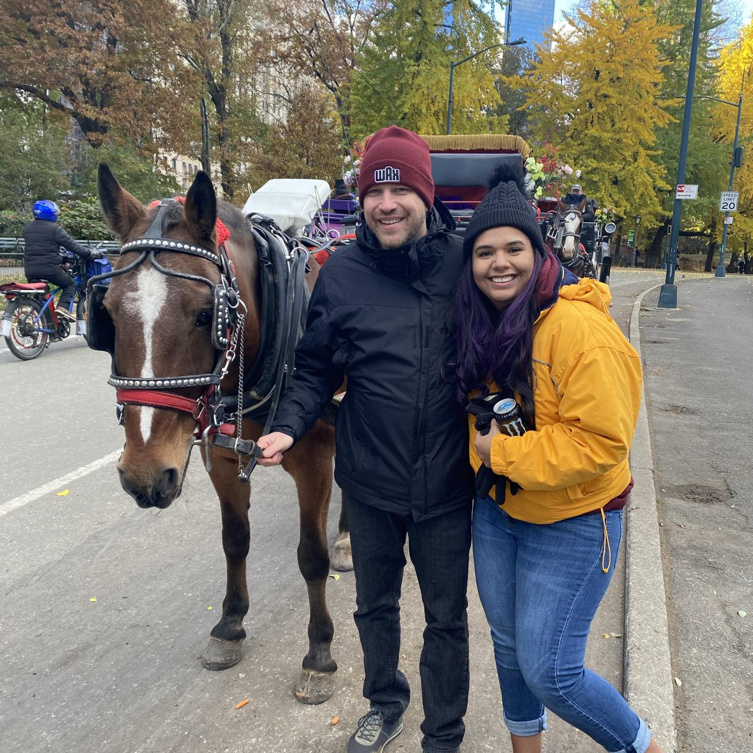 Christine’s first time in Central Park.