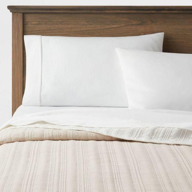 Reversible Matelassé Stitched Stripe Quilt - Threshold™