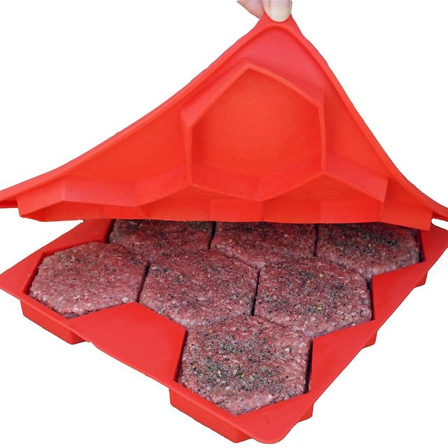 Burger Master Innovative 8 in 1 Burger Press and Freezer Container