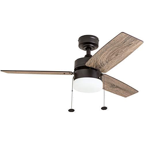 Prominence Home 51015 Reston Farmhouse Ceiling Fan, 42", Bronze