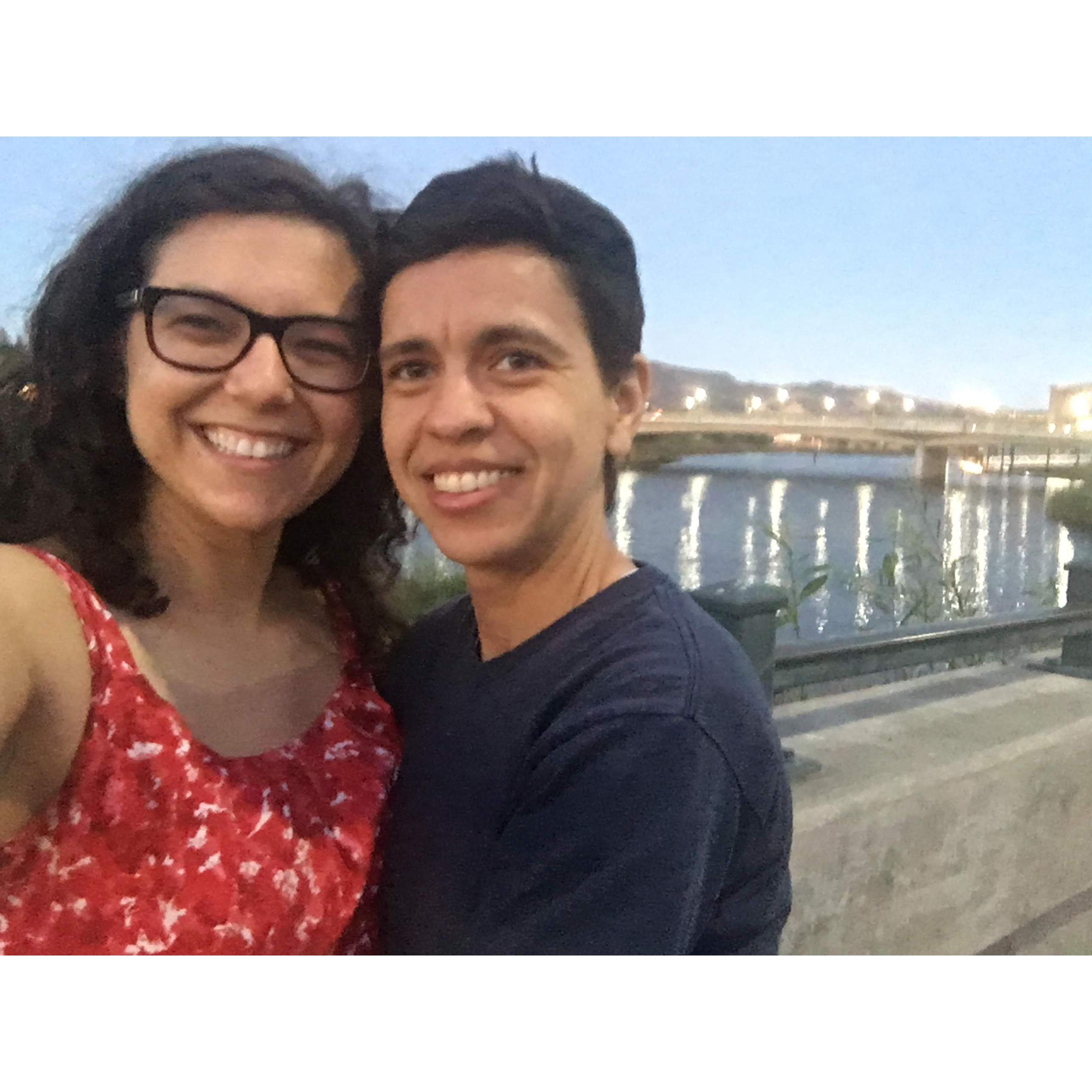 Our first photo together, in Napa, CA