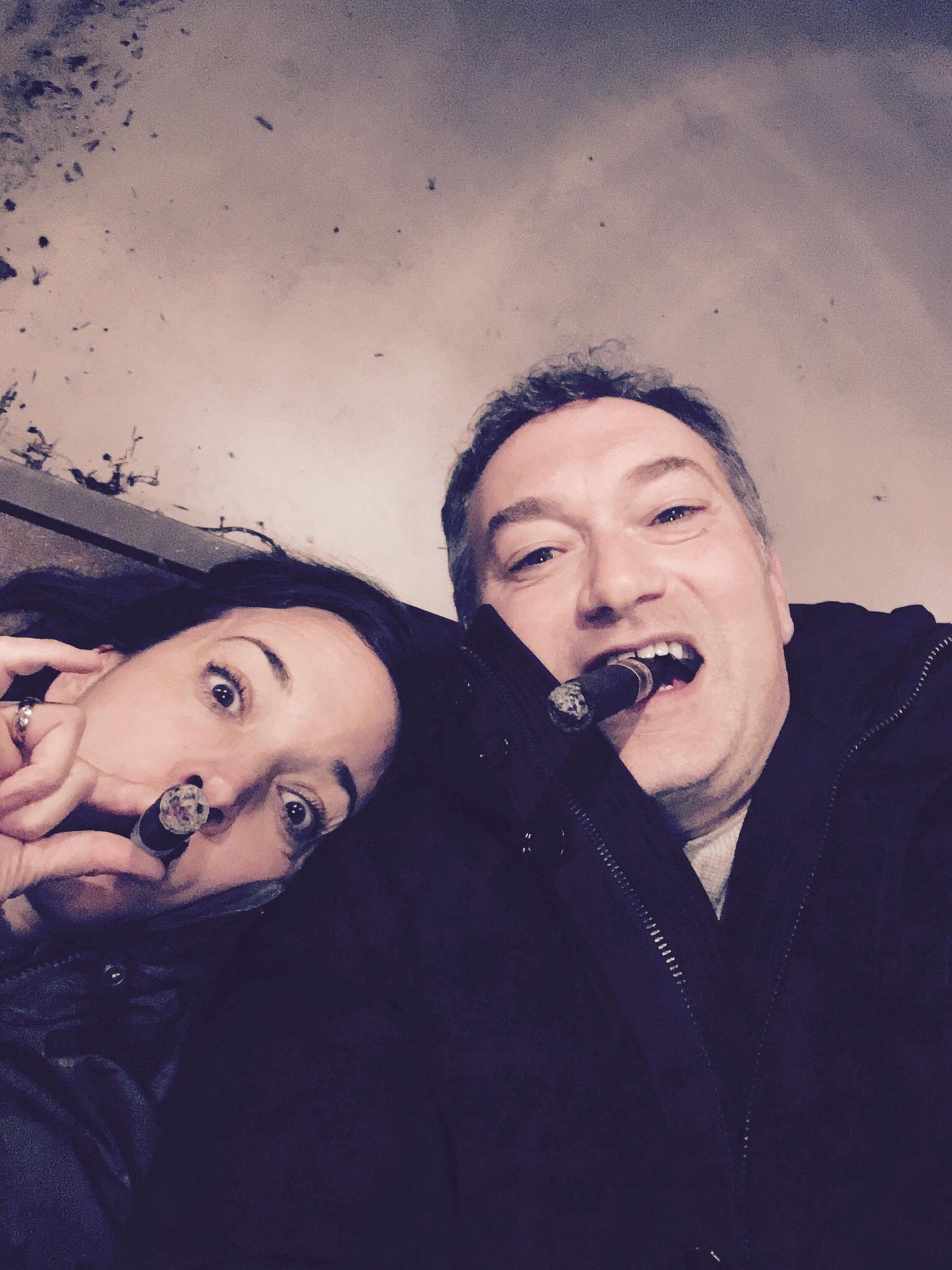 A lot of wine can lead one to cigar purchases and then rooftop shenanigans. Walla Walla Washington has its night life only if you can generate it yourself!