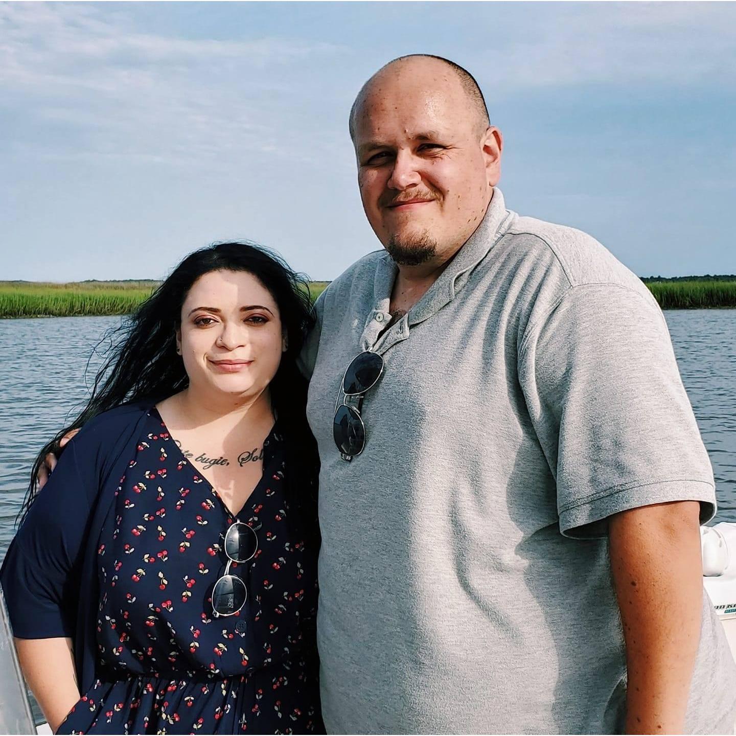 Right after he proposed on the boat in Mt. Pleasant, SC, June 22, 2019.