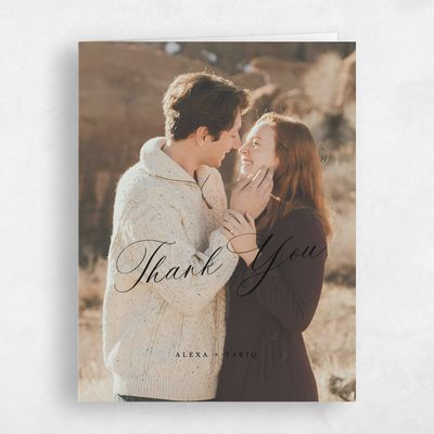 Black Wedding Thank You - Gavina Photo