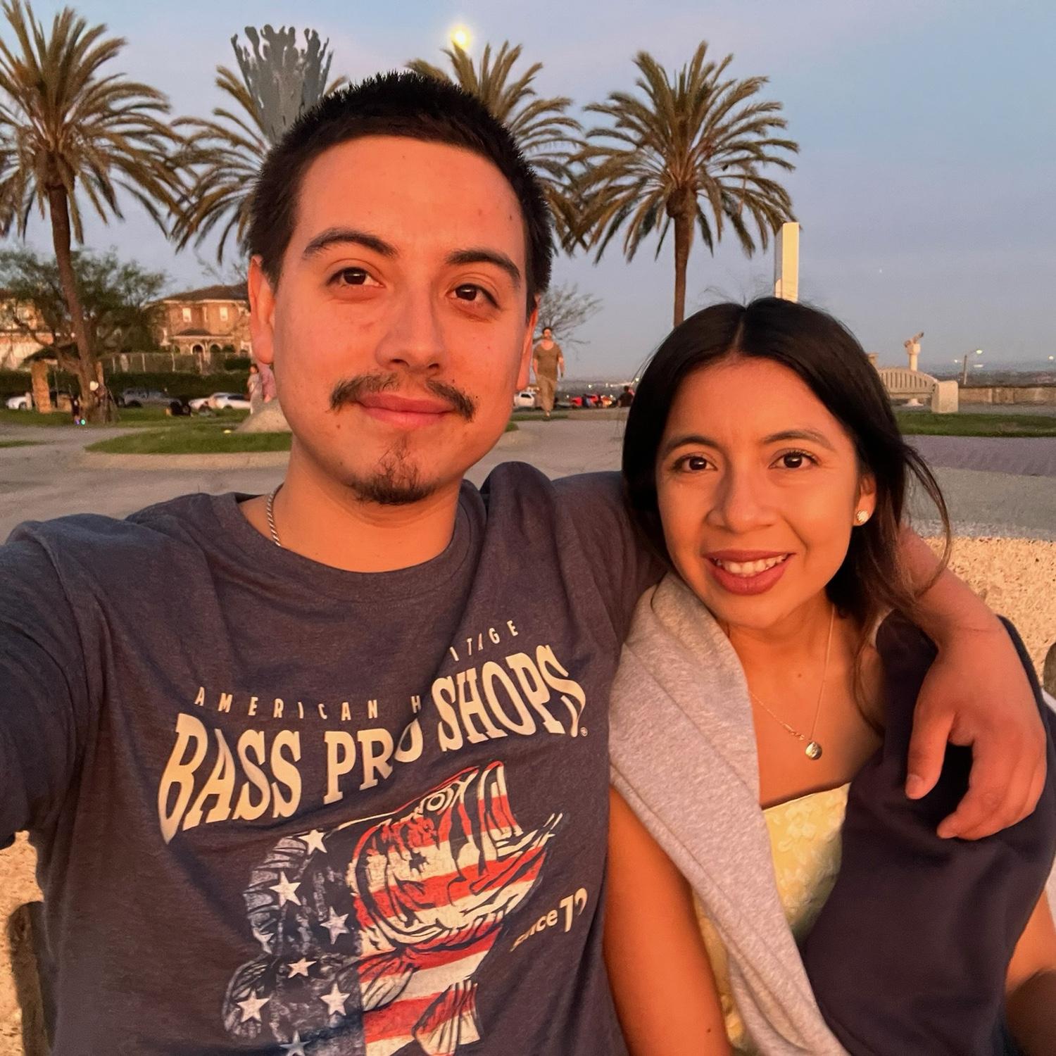 Visiting Ben's prayer spot in Long Beach.