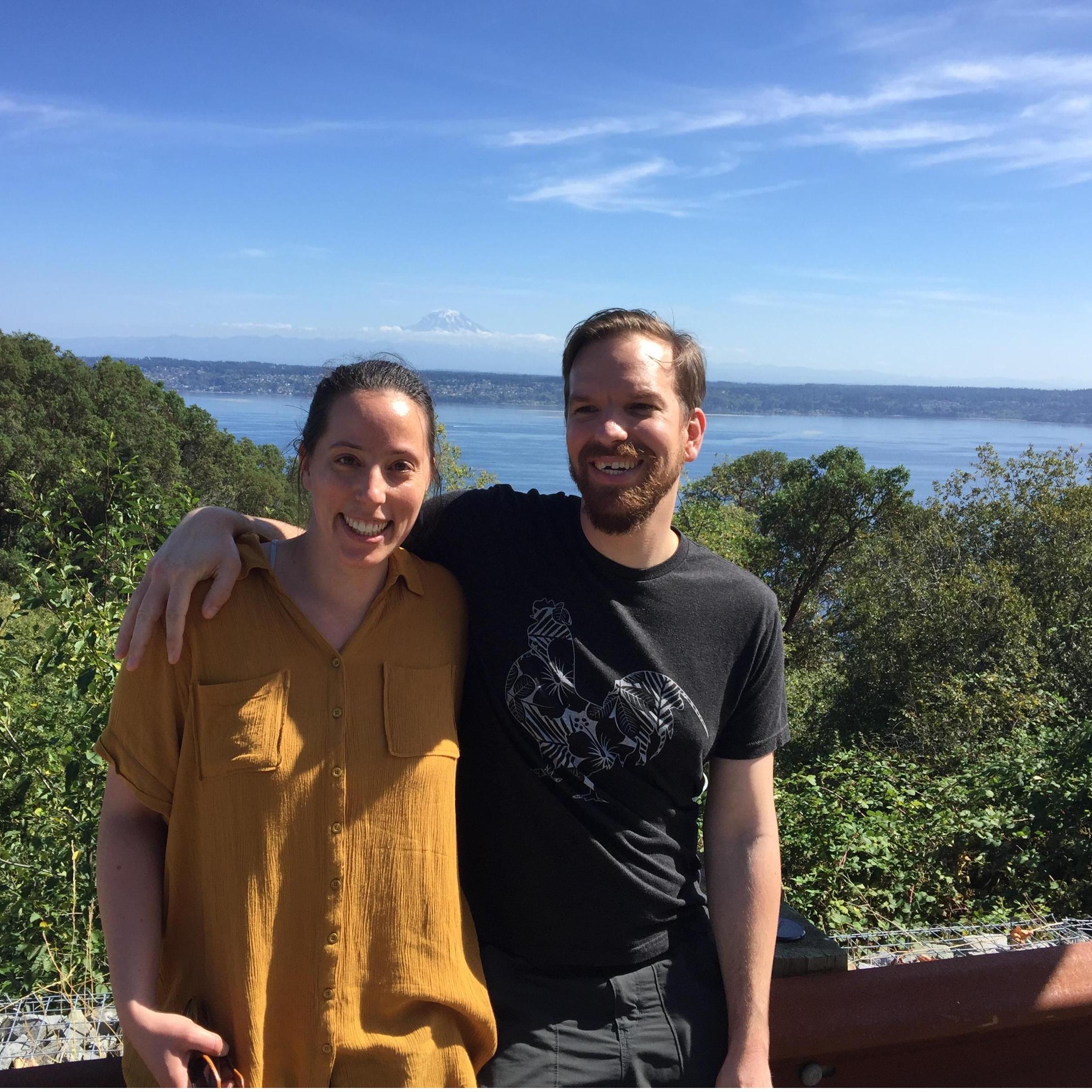 On Vashon island during a break from wedding planning.