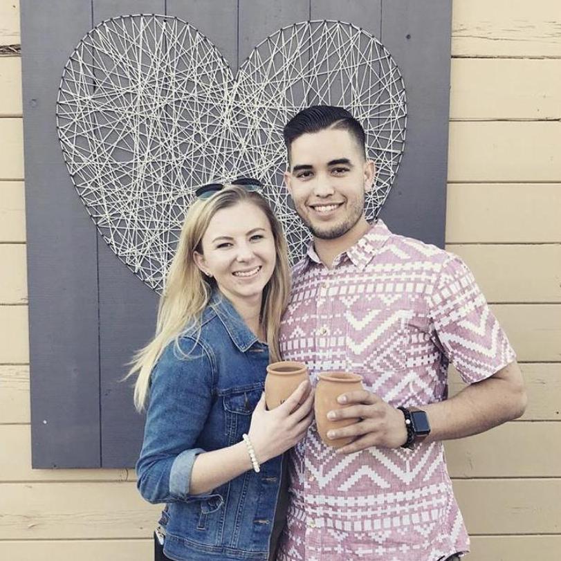 This is the very first picture we ever took together as a couple.