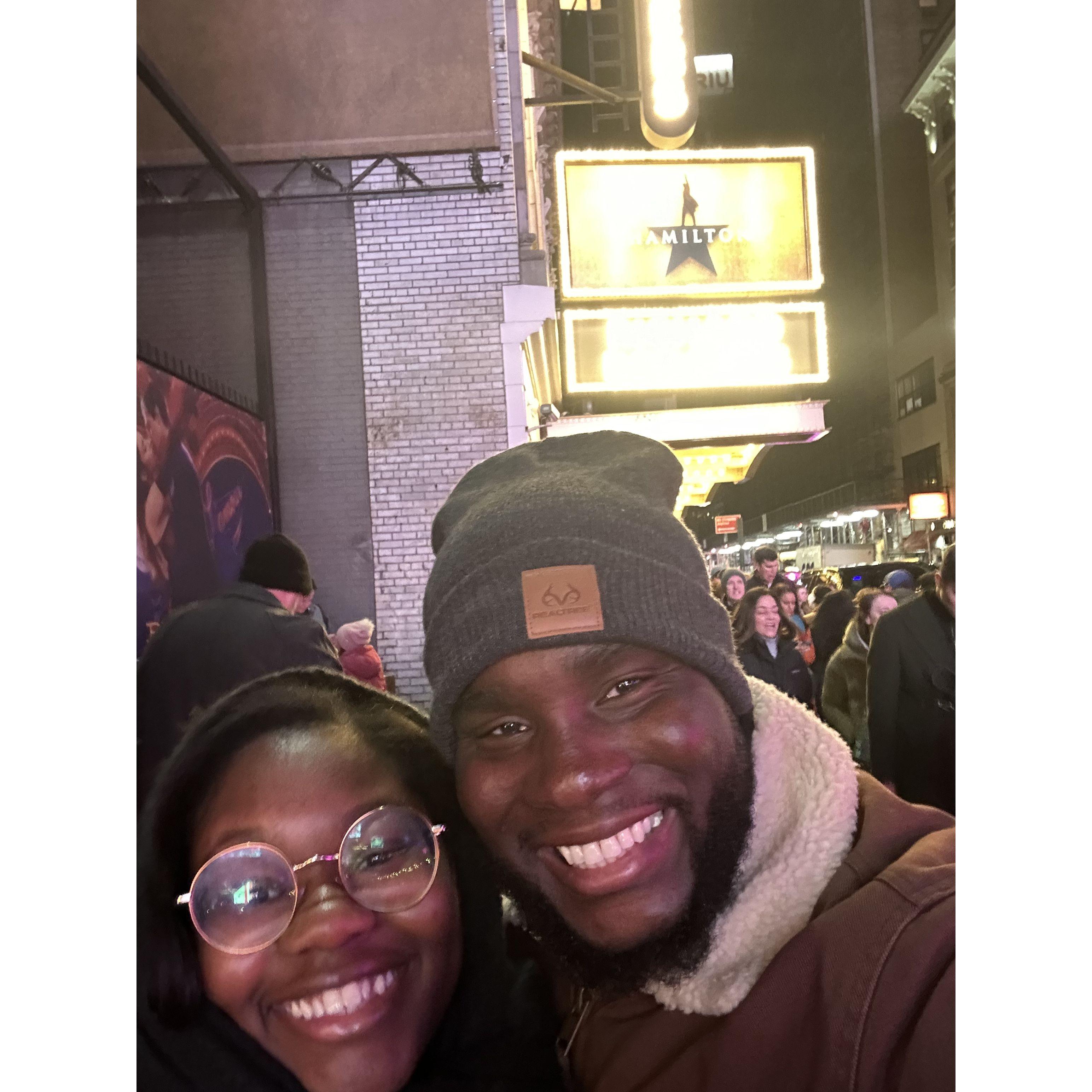Hamilton on Broadway